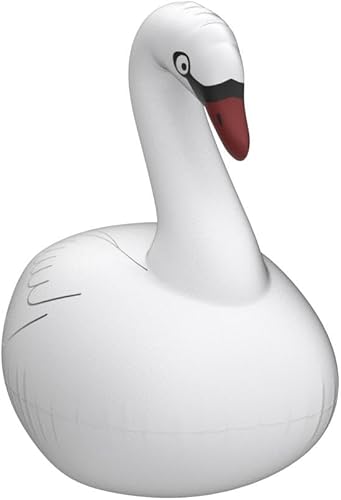 Miniatura 4 de Goallim Luces flotantes de cisne para piscina, 4 unidades, inflables, IP68, impermeables, cambio de color automático, luces LED de cisne, luces