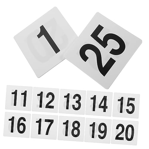 OKUMEYR 25pcs Table Number Sign Reusable Reserved Signs for Weddings Birthday Parties and Restaurants Decorative Number Markers Elegant and Design