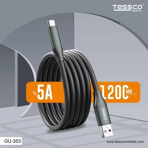 Image of Tessco (GU - 353) USB Charging Cable Type-C cable,Super Durable Cable With high speed charging, Quick data sync Support, Fast charging, improve efficiency and save time