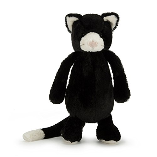 Jellycat BAS3BWC Bashful Black And White Cat Stuffed Animal thumb #3