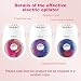 VGR 706 Cordless Epilator for Women with 18-Tweezers System, Red