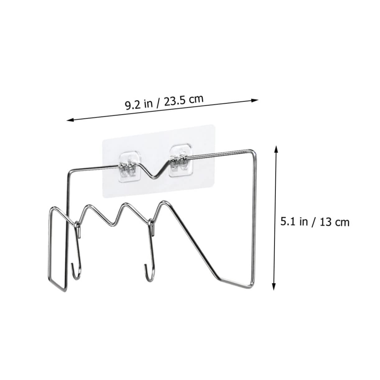 GRIRIW 2Pcs Punch Wall Mounted Lid Organizer Sturdy Kitchen Pot Lid Rack for Efficient Storage Convenient Hanger for Pots Pans and Cutting Boards for Cabinets and Pantries