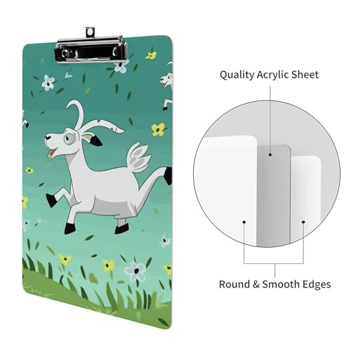 Porte-bloc transparent durable A4 avec pince en acier inoxydable - 3