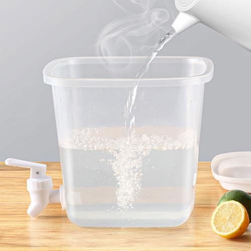 TFAOYS Contemporary Leakproof Beverage Dispenser with Tap - Large Capacity Iced Tea Pitcher for Refrigerator & Liquid Serving - Image 7