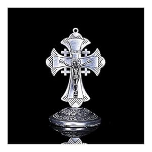 Auto Sieraden Christus Cross Figuur Standbeeld Jezus Christelijke Decoratie Board Decoratie Jezus Kruis Ornament Jezus (Metalen kleur: 0015)