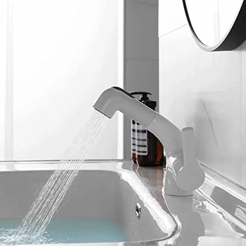 Robinet mitigeur de lavabo douchette rétractable laiton évier - 4