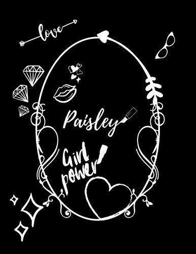 Paisley: Vintage Style Personalised Notebook/Diary/Journal For Women & Girls (110 Pages, in Lines, 8.5x11) (Names)