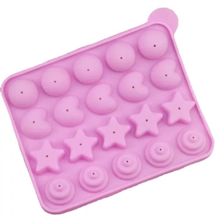 Lollipop Shape Mould / Multi Shape, Start Shape, Round Shape Lolipop Mould// Candy Cake Mould// Pop Mould