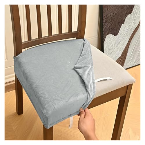 Housse de chaise salle à manger en velours extensible chic