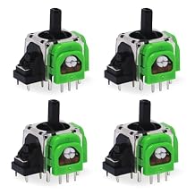 Intec Gaming 3D Analog Joystick Replacement for PS4/PS5 Controller - Hall Effect Sensor, Never Drift, Precise Control, Power Saving - Set of 4