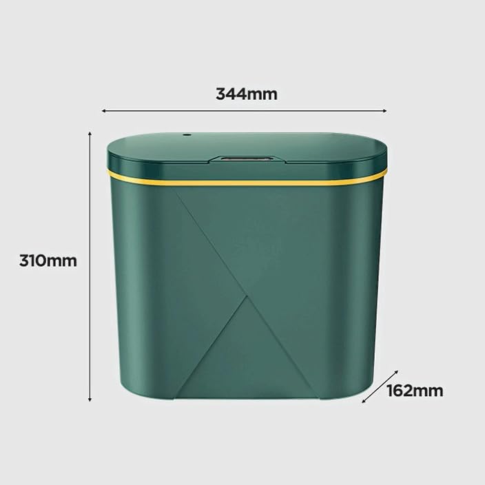 Smart Bathroom Trash Can Automatic Bagging Touchless Narrow Sensor Garbage Bin Home(E) image 4