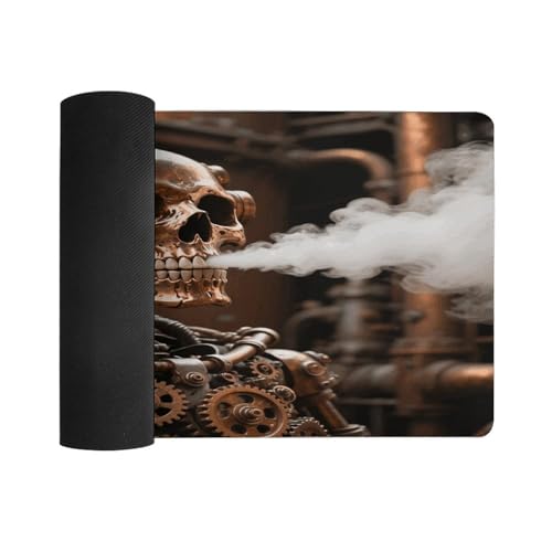 Steam - Punk Metal Skull Grande Alfombrilla de Ratón miniatura 3
