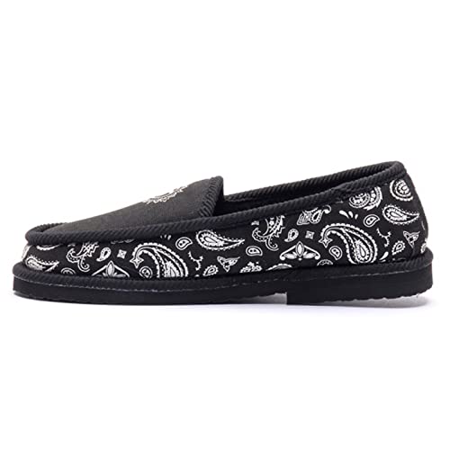 DVS Men's Francisco Slip-On Black White Print Low Top Sneaker Shoes XL2