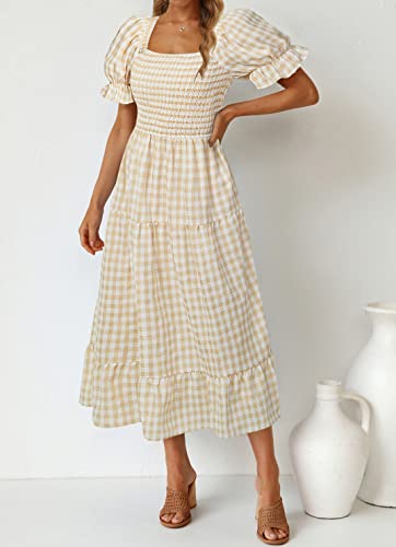 Merokeety Women's Modern/Fitted, Beige, Medium #TOP1