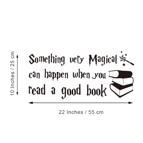 Something very Magical can happen when you read a good book Magic Wand Vinyl Wall Decal Study Room Library Décor Art Letters Decoration by MOVANKRO - Image 3