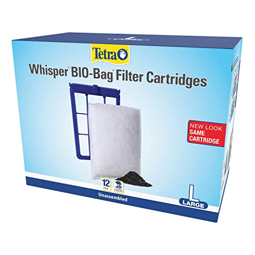 Image of Tetra Large Whisper Bio-Bag Unassembled Filter Cartridges, 12 Count, Pack of 24