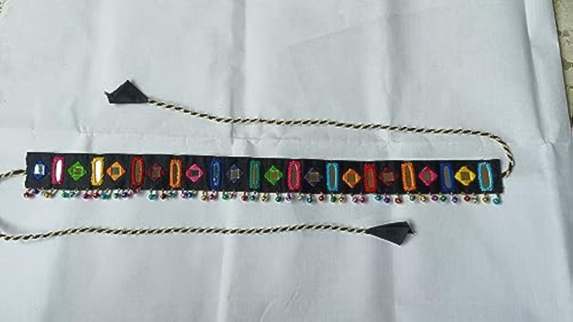 Multicolor Ghughari Latkan Mirror Work Kamrbandh