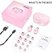 ELECDER D10 True Wireless Earbuds Bluetooth 5.0 Headphones in Ear with Microphone, 3D Stereo Sound, IPX5 Waterproof, Charging Case for Workout, Running (Pink)