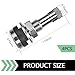 Teybouk 4 PCS Car TR-416 Valve Stem, Copper Rustproof Tire Air Valve, Standard 0.75