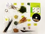 Deluxe Fly Tying Complete Material kit with Instructional DVD and Booklet. More Than Enough Material to tie 48 Flies for 6 Most Popular Fly Patterns