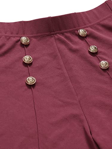 Image of POPWINGS Casual Solid Mid-Rise Button Shorts for Women || Shorts for Women Stylish || Pull-On Women Shorts || Summer Wear Shorts for Women