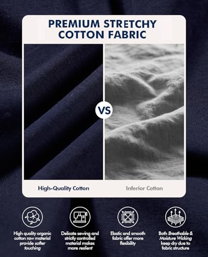 HEAVYWOOD Mens Pajamas Shorts 3 Inch Cotton Short Lightweight Lounge Loose Active Workout Shorts Sleep Bottoms2