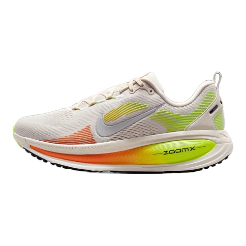 Nike Vomero 18 Women's Road Running Shoes (HM6804-002, Phantom/Light Wild Mango/Volt/Metallic Silver)