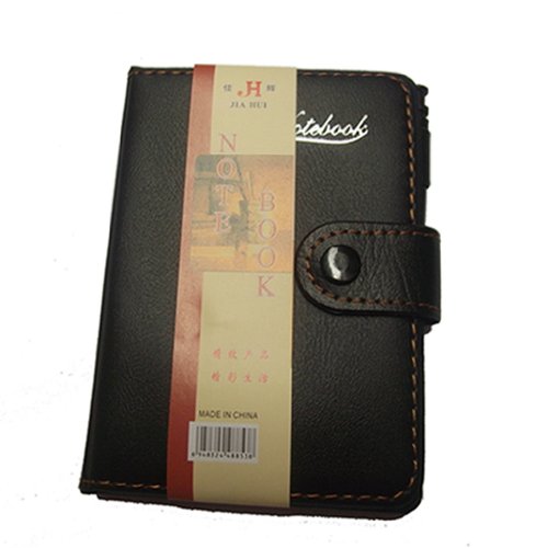 YOYOSTORE 1 Black Cute Mini Stationery Diary Book Notepad Notebook Pocketbook Note with Ballpen