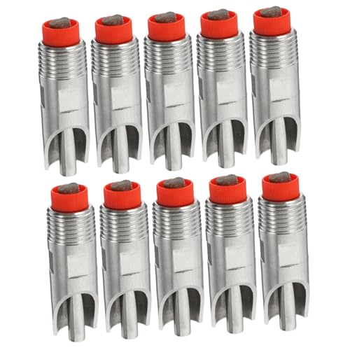 Abreuvoir automatique inox pour porcelets : kit de 10 buses anti-éclaboussures pour élevage