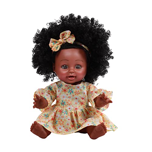 Eastuy Reborn Noire, poupées Nouveau-nées en Silicone,Poupées réalistes de Nouveau-né Noir Africain - Poupées Douces Qui semblent réelles, lavables,...