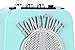 Danelectro Honeytone N-10 Guitar Mini Amp, Aqua