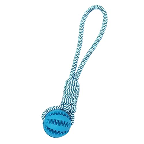Dog Rope Ball Bite Resistance Training Ball Dog Toy with Rope Interesting Dog Puzzle Teething Toy for Molar Teeth Cleaning Boredom Relieving(Blue) Dog Rope Ball Bite Resistance Training Ball Dog Toy with Rope Interesting Dog Puzzle Teething Toy for Molar Teeth Cleaning Boredom Relieving(Blue)