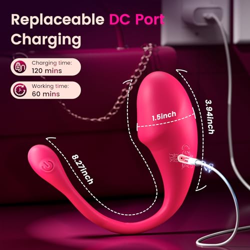 ECRVOM Sex Toys App Control Vibrator, Egg Wearable Panty Vibrators with 10 Vibrations, Long Distance G spot Vibrator Adult Toys, Dildo Bullet Vibrator Anal Plug Sex Toy for Couples - Image 8