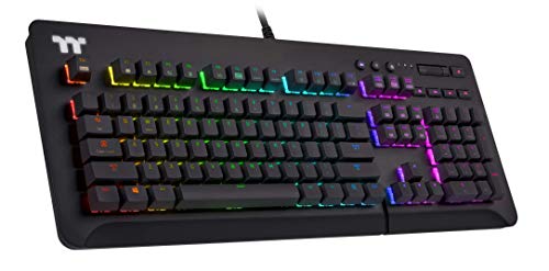 Thermaltake Level 20 GT RGB Mechanical Gaming Keyboard, Razer Green Switches, 16.8M Color RGB, Razer Chroma Compatible - GKB-LVG-RGBRUS-01