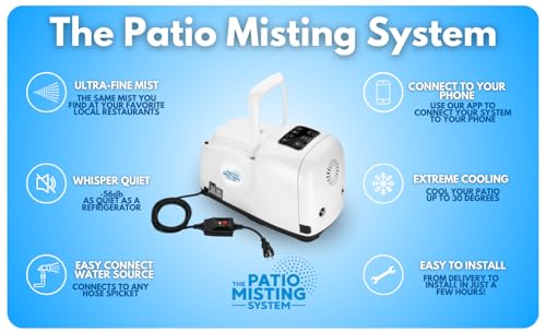 The Patio Misting System Patio Misters Pro - Ultra Fine Water Mister - Cooling Mist System For Midsize To Large Patio thumb #3