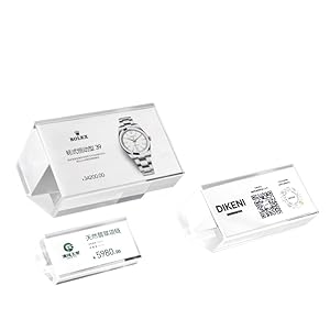 Sxbggyp Pentagonaler Acryl Preisschild-Halter (7 x 3,2 cm)