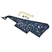 Dopro LP Guitar Pickguard and LP Stainless Steel Bracket with Gold Steel Mounting Screws for USA Les Paul Abalone Pearl