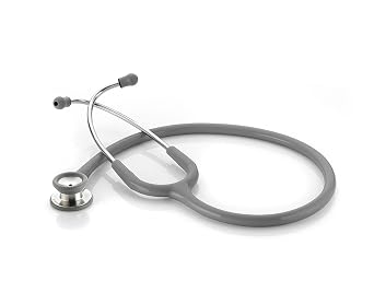 ADC Adscope 604 Pediatric Clinician Stethoscope with Tunable AFD Technology, 30.5 inch Length, Gray