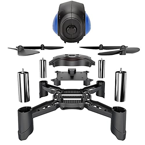 Drone con cámara HD 720P Montaje de bricolaje Quadcopter Vuelo de trayectoria, control de aplicaciones, flujo óptico, retención de altitud Juguete de regalo fácil de volar para niños y niñas