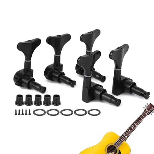 Clavijas De Afinación De Bajo Sellado, Aleación De 5 Cuerdas Clavijas Afinadores De Cabeza De Máquina...