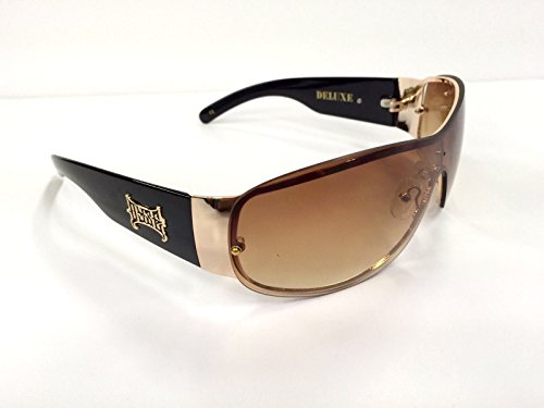 Authentic Shades Gold Brown Deluxe Sunglasses California Lowrider Style3