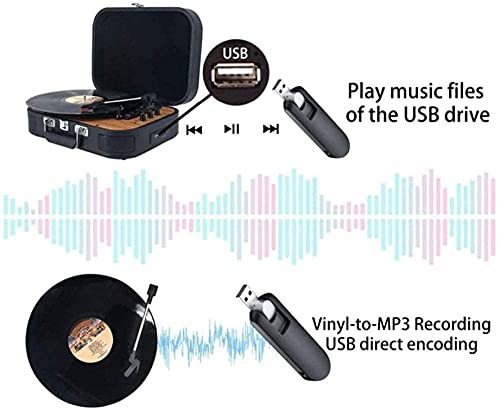 Gramophone, Lecteur de Vinyle avec 2 Haut-parleurs stéréo intégrés Platine Vinyle Phonographe Portable sans Fil avec… - Les Beatles, Paul McCartney, John Lennon, RIngo Starr, George Harrison Gramophone, Lecteur de Vinyle avec 2 Haut-parleurs stéréo intégrés Platine Vinyle Phonographe Portable sans Fil avec… – Image 6