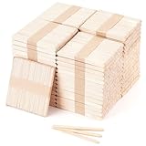 3000pcs 4.5' Wooden Craft Sticks, Popsicle Sticks for Waxing, Ice Cream Sticks, Wooden Sticks for Crafts, Hair Removal and Waxing Supplies, Creative Designs and Home Art Projects