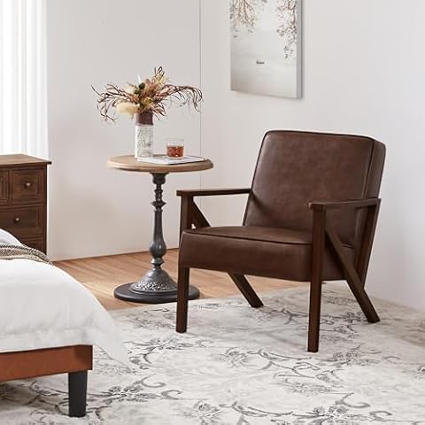 Yaheetech Dark Brown Accent Chair Cover