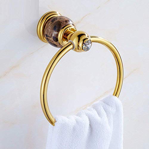 Anneau de serviette pour salle de bain au mur porte-serviette en jade style européen chic