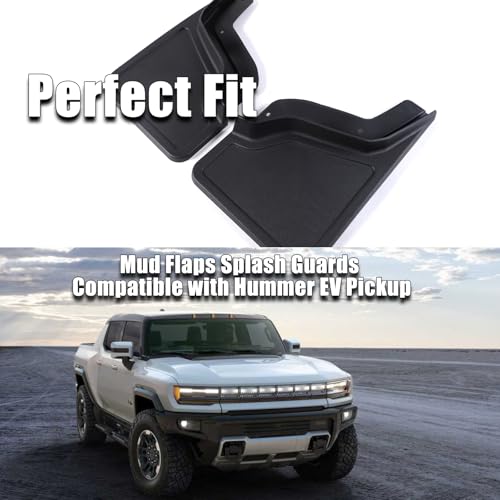 Image of Mud Flaps Splash Guards Compatible with Hummer EV Pickup 2024 2025 2026 Splash Guard Fender Mud Guard No Drilling Required Fenders Exterior Accessories