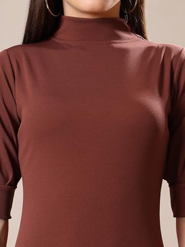 Image of PURVAJA Women's A-Line Knee Length Dress (Bely-123-130)