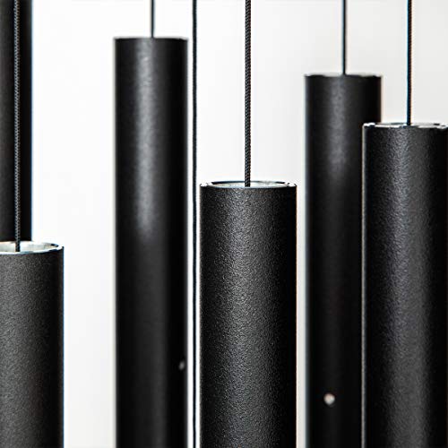 Corinthian Bells By Wind River – 44 Inch Black Wind Chime For Patio, Backyard, Garden, And Outdoor Décor (Aluminum Chime) Made In The Usa #TOP1