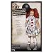 Fun World Girl's Carnevil Clown Child Costume, Large