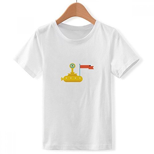 T-shirt blanc alien anti-irritation col ras du cou pour garçon